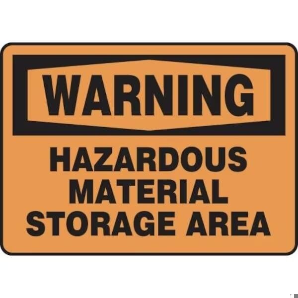 Accuform OSHA WARNING SAFETY SIGN HAZARDOUS MCHL327XP MCHL327XP - main